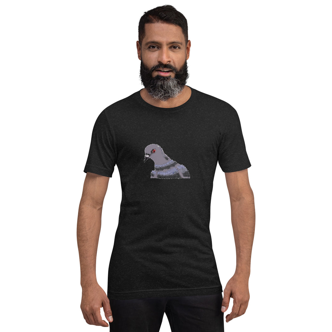 Pigeon Bust Unisex t-shirt