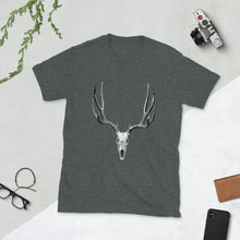 Load image into Gallery viewer, Mule Deer skull low cost T-Shirt
