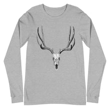 Load image into Gallery viewer, Mule Deer Skull Long Sleeve Tee
