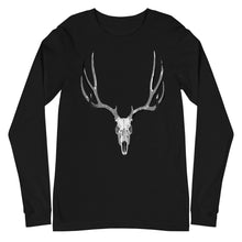 Load image into Gallery viewer, Mule Deer Skull Long Sleeve Tee
