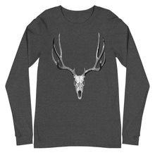 Load image into Gallery viewer, Mule Deer Skull Long Sleeve Tee
