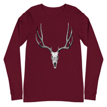 Load image into Gallery viewer, Mule Deer Skull Long Sleeve Tee
