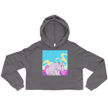 Load image into Gallery viewer, Crop Space Hippo Hoodie
